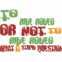 Att att rida rodeoen photo cut out