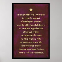 Att att skratta ofta… trycket posters