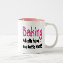 Att baka gör mig lycklig kaffe mugg