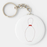Att bowla klämmer fast Keychain Nyckel Ring