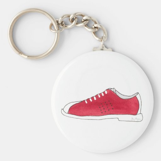 Att bowla skor Keychain Nyckelring