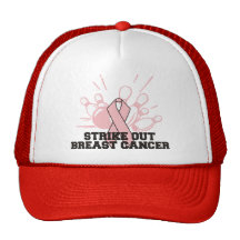 Att bowla slår ut bröstcancer baseball hat
