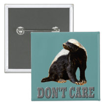 ATT BRY SIG INTE honey badger Knappar Med Nål