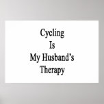 Att cykla är min make terapi posters