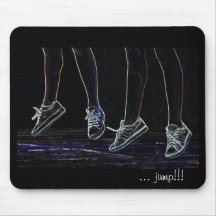 att dansa skor hoppmousepad mus matta