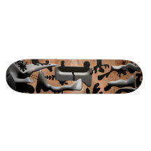 Att flytta sig skuggar skateboard decks