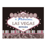 ATT GIFTA SIG i den Las Vegas Paisley vykortet