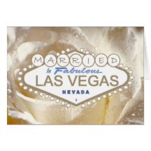ATT GIFTA SIG i sagolikt Las Vegas meddelandekort
