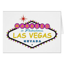 Att gifta sig i sagolikt Las Vegas meddelandekort