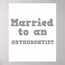 ATT GIFTA SIG TILL en orthodontist Print