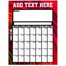 Att göra torr radering för kalender stiga ombord skrivtavlor
