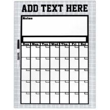 Att göra torr radering för kalender stiga ombord whiteboardtavlor