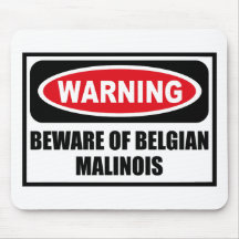 Att varna AKTA SIG AV BELGAREN MALINOIS Mousepad Musmatta