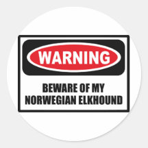 Att varna AKTA SIG AV MIN klistermärke för NORRMAN