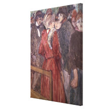 Au Moulin de la Galette, 1891 (w/c och gouachen) Sträckta Kanvas Tryck