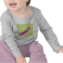 Auberginegrönsaksymbol T-shirts