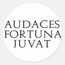 Audaces Fortuna Juvat Klistermärken