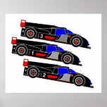 Audi R18s Le Mans 2011 var sluttande Affischer