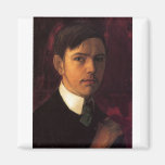 August_Macke - självporträtt Selbstporträt 1906 Kylskåps Magneter