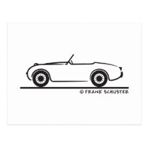 Austin Healey älva Vykort