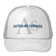 Australian shepherdMonogram Baseball Hat