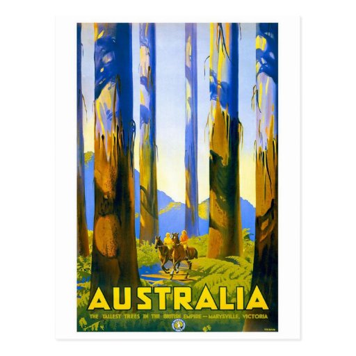 Australien - vintage resor vykort