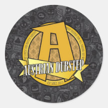 Austrian Dubstep Merchandising Runde Sticker