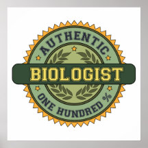 Autentisk biolog affisch