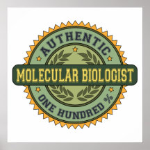 Autentisk molekylär biolog print