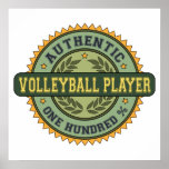 Autentisk volleybollspelare print