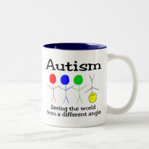 Autism som ser världen från en olik vinkel kaffe mugg