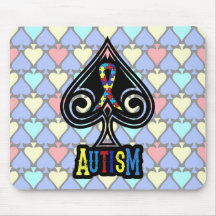 Autismband - Mousepad - spadeupplaga Musmatta