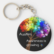 Autismmedvetenhet Keychain Nyckelringar