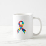 Autismmedvetenhetband A4 Kaffe Mugg
