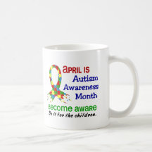 AUTISMMEDVETENHETMÅNAD APRIL KAFFE KOPPAR