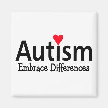 Autismomfamningskillnader Kylskåpmagneter