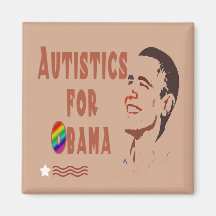 Autistics för Obama magneter