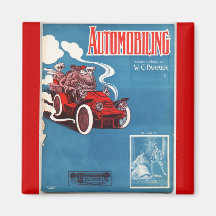 Automobiling Kylskåpsnagnet