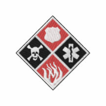 Avfyra, rädda, Ems Broderade Jackor