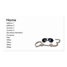 AviatorGlassessHandcuffs103110 namn, tilltalar 1… Visitkort Mall