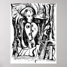 avlägsen visning print