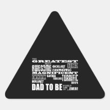 Avlar mest underbar bäst framtid för baby shower p triangle sticker
