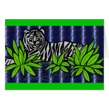 Avslappnande tigerkort