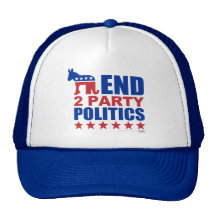 Avsluta två partypolitik baseball hat