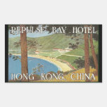 Avvvisandefjärdhotell Hong Kong, konst för chinaDe Klistermärke