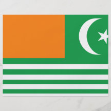Azadkashmir flagga custom flyer