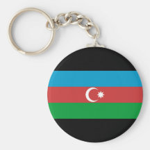 Azerbajdzjan flagga nyckel ringar