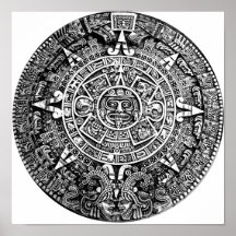 Aztec kalender posters