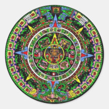 Aztec kalender klistermärken