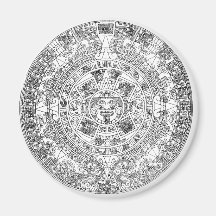 aztec kalender kylskåps magneter